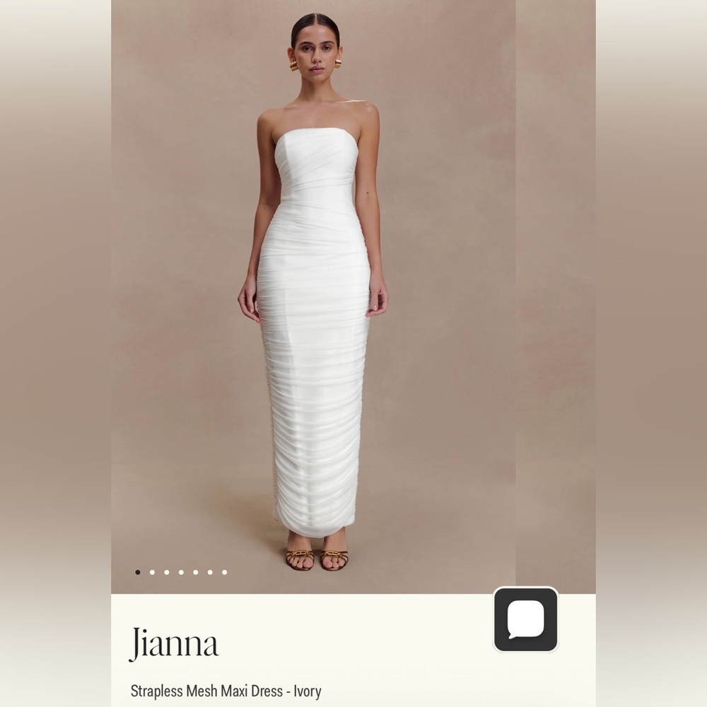 Meshki Jianna Strapless Mesh Maxi 🤍✨